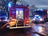 Pożar ciężarówki w Niemczy