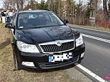 Zderzenie bmw i skody na drodze Dzierżoniów - Świdnica