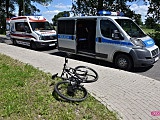 Potrącenie małoletniej rowerzystki w Mościsku