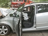 Wypadek na drodze Janczowice - Sieniawka 