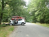 Wypadek na drodze Janczowice - Sieniawka 