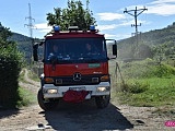 Pożar lasu w Pieszycach