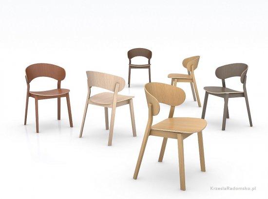 Krzesło nowoczesne drewniane DOMA