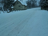 Trudne warunki na trasie Dzierżoniów - Ząbkowice Śląskie