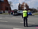 Zderzenie trzech samochodów w Dzierżoniowie