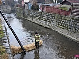 Substancja ropopochodna w rzece Piława