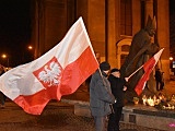 Manifestacja w obronie Jana Pawła II w Dzierżoniowie