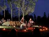 Obserwacja gwiazd, świetliki i ognisko nocą w wojsławickim arboretum
