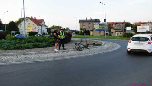 Potrącenie rowerzystki w Bielawie