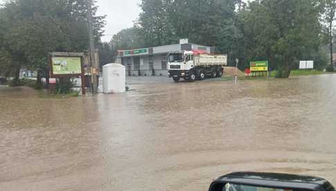 Piława Dolna pod wodą