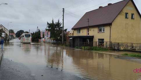 Wilków Wielki zalany wodą