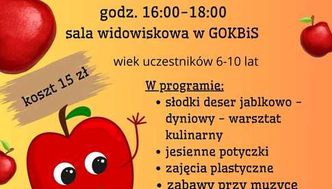 GOKBiS Łagiewniki: jesienne zabawy z jabłkiem