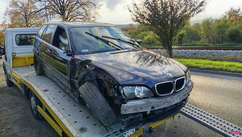 Uderzył w bmw na drodze Dzierżoniów - Bielawa