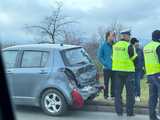 Zderzenie hyundaia i suzuki na drodze Dzierżoniów - Bielawa