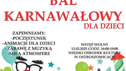 Ostroszowice. Bal karnawałowy dla dzieci