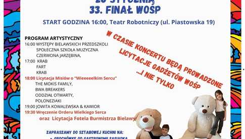 Finał WOŚP w Bielawie plakat