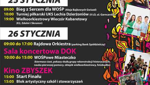 Finał WOŚP w Dzierżoniowie plakat