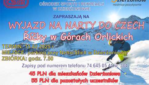 OSiR Dzierżoniów: wyjazd na narty do Czech