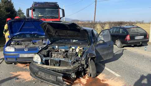 Zderzenie czterech pojazdów w Piławie Górnej