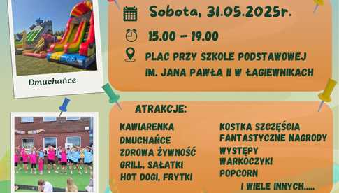 Piknik rodzinny w Szkole Podstawowej im. Jana Pawła II w Łagiewnikach