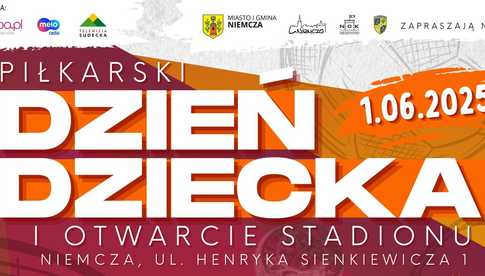 Piłkarski Dzień Dziecka. Otwarcie stadionu w Niemczy 