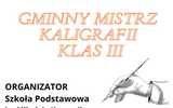 Gminny Mistrz Kaligrafii Klas III