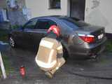 Pożar bmw w Pieszycach