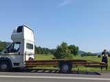 Zderzenie motocyklisty z lawetą
