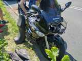 Zderzenie motocyklisty z lawetą