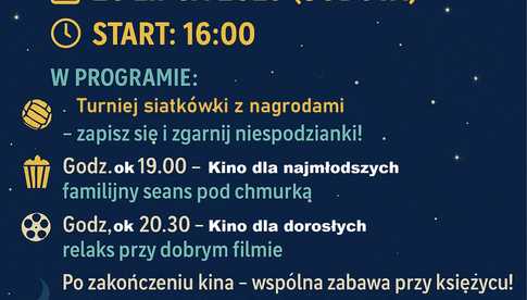 Jodłownik nocą - film, grill i taniec 