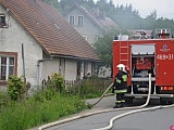 Pożar budynku w Złotnie