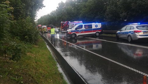 Wypadek na DK-33 w Żelaźnie 