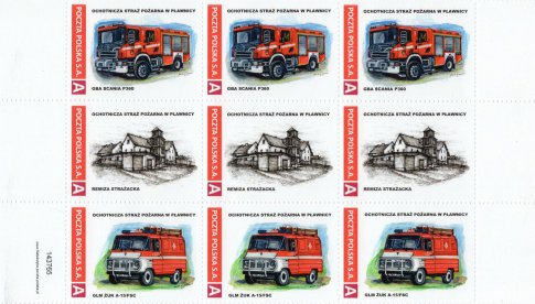Ochotnicza Straż Pożarna w Pławnicy wydała okolicznościowe znaczki pocztowe, kartkę pocztową i stempel okolicznościowy