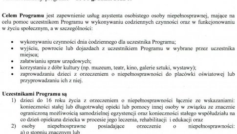 Gmina Bystrzyca Kłodzka otrzymała dofinansowanie w programie Asystent osoby niepełnosprawnej