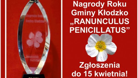 Powracają Nagrody Roku Gminy Kłodzko „Ranunculus Penicillatus