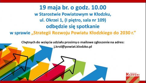 Spotkanie dot. „Strategii Rozwoju Powiatu Kłodzkiego do 2030 r.”