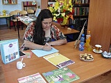 Sylwia Winnik na spotkaniu z młodymi czytelnikami