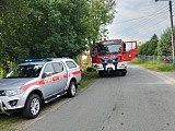 Wypadek w Bierkowicach. Kierujący nie zatrzymał się do kontroli drogowej i wjechał w budynek 