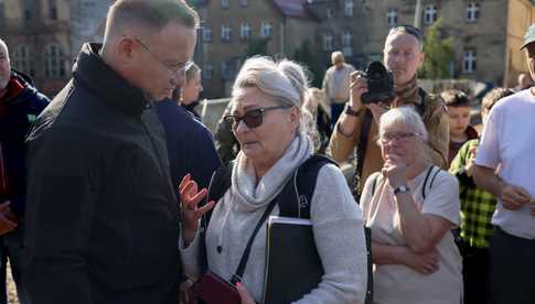 [WIDEO/FOTO] Prezydent Duda wizytował w Lądku-Zdroju