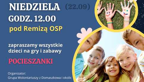 22 września, Lądek-Zdrój: Gry i zabawy dla dzieci Pocieszanki - chwila wytchnienia w trudnej sytuacji