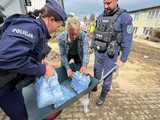 [FOTO] Komendant Główny Policji odwiedził tereny objęte powodzią