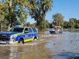 [FOTO] Komendant Główny Policji odwiedził tereny objęte powodzią