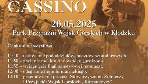 20.05, Kłodzko: Obchody 81. Rocznicy Bitwy o Monte Cassino 