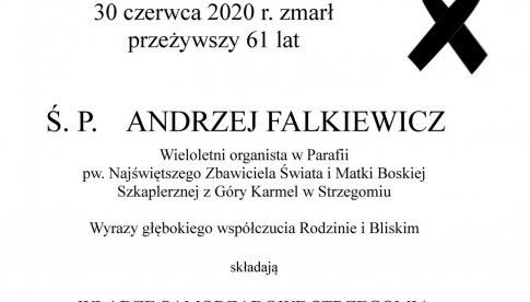 Kondolencje dla rodziny ś.p. Andrzeja Falkiewicza