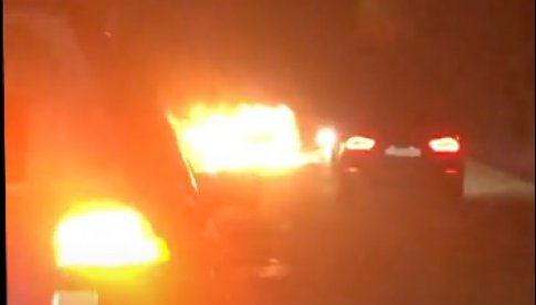 [WIDEO] Pożar samochodu w Bojanicach