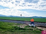 [FOTO] Utrudnienia w ruchu na dk35. Rozpoczęły się prace na przejeździe kolejowym