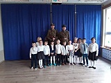 Żołnierze z Grupy Rekonstrukcji Historycznych 58. pułku piechoty wizytowali w przedszkolu „Słoneczko”