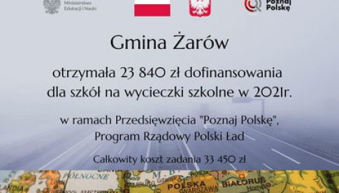 Gmina Żarów otrzymała dofinansowanie na wycieczki szkolne