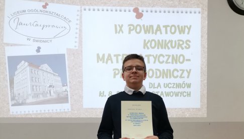 Nie tylko Zdolny Ślązak ale i laureat konkursu powiatowego