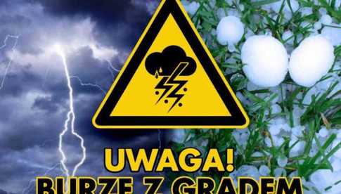 IMGW ostrzega przed burzami, gradem i ulewami